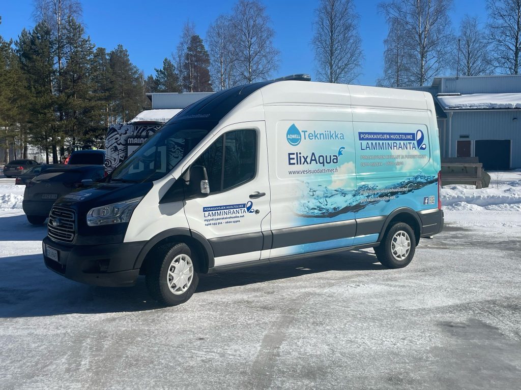 Lamminrannan porakaivon huollon auto